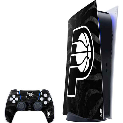 NBA Indiana Pacers Black Animal Print PlayStation PS5 Skins