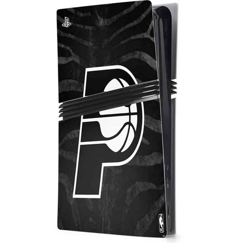 NBA Indiana Pacers Black Animal Print PS5 Pro Console Skin