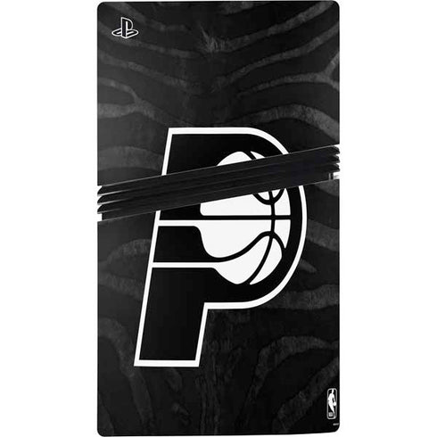 NBA Indiana Pacers Black Animal Print PS5 Pro Console Skin