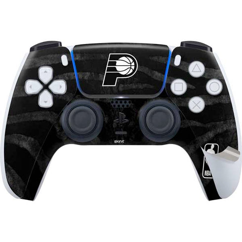 NBA Indiana Pacers Black Animal Print PS5 Pro Disk Bundle Skin