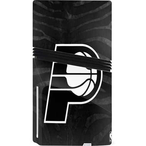NBA Indiana Pacers Black Animal Print PS5 Pro Disk Console Skin