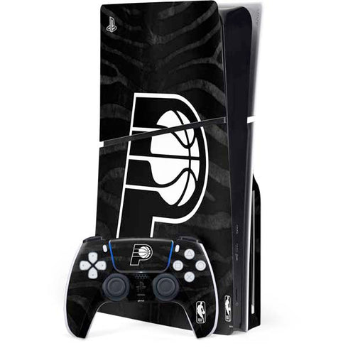NBA Indiana Pacers Black Animal Print PlayStation PS5 Skins