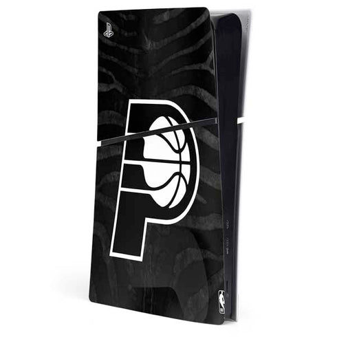 NBA Indiana Pacers Black Animal Print PS5 Slim Digital Edition Console Skin