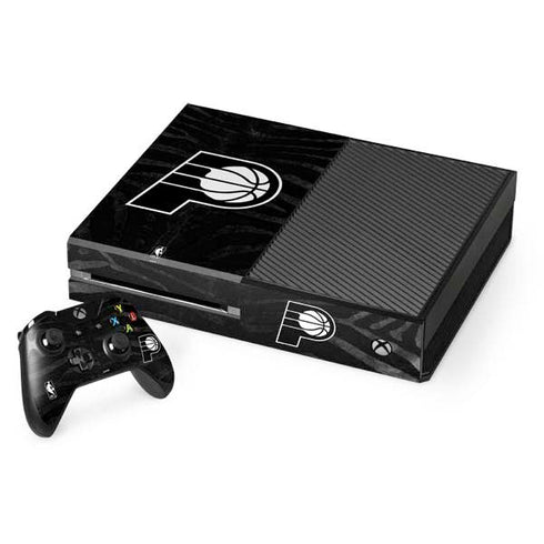 NBA Indiana Pacers Black Animal Print Xbox One Console and Controller Bundle Skin