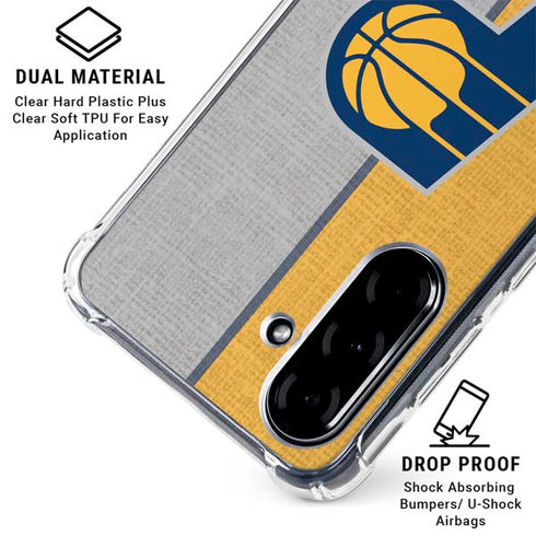 NBA Indiana Pacers Canvas Galaxy A36 5G Clear Case