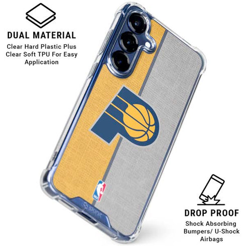 NBA Indiana Pacers Canvas Galaxy S25 Clear Case