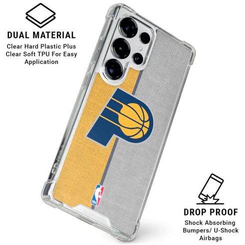 NBA Indiana Pacers Canvas Galaxy S25 Ultra Clear Case
