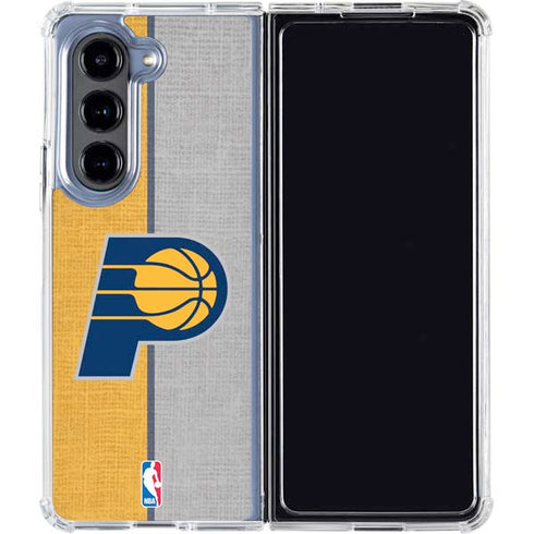 NBA Indiana Pacers Canvas Galaxy Z Fold5 5G Clear Case