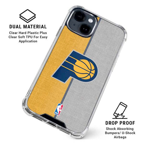 NBA Indiana Pacers Canvas iPhone 15 Clear Case