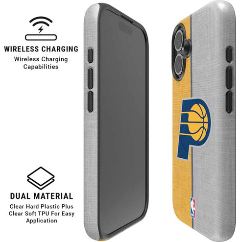 NBA Indiana Pacers Canvas iPhone 16 Magsafe Impact Case