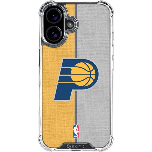 NBA Indiana Pacers Canvas iPhone 16 Plus Clear Case