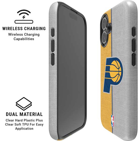 NBA Indiana Pacers Canvas iPhone 16 Plus Magsafe Impact Case
