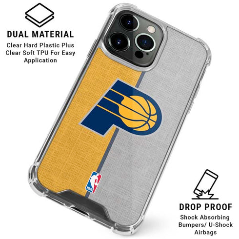 NBA Indiana Pacers Canvas iPhone 16 Pro Max Clear Case