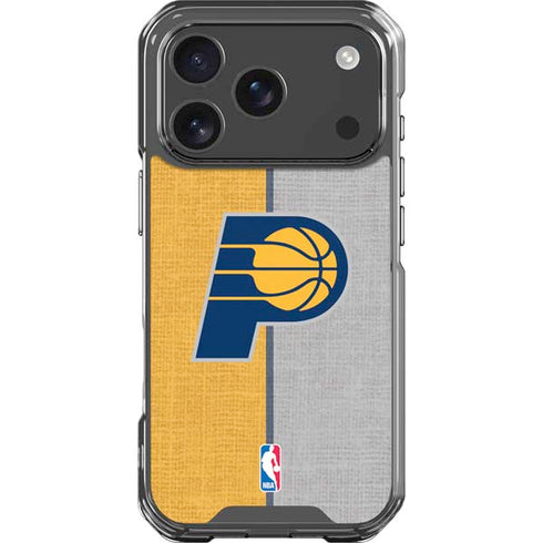 NBA Indiana Pacers Canvas iPhone 18 Pro Clear Case