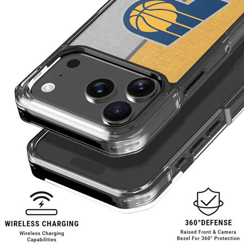 NBA Indiana Pacers Canvas iPhone 18 Pro Clear Case