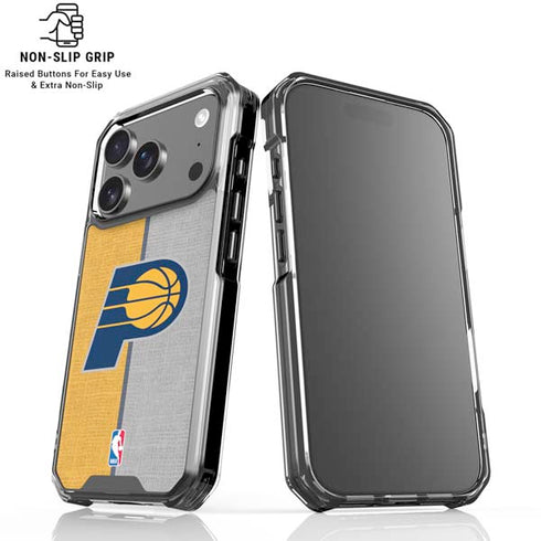 NBA Indiana Pacers Canvas iPhone 18 Pro Clear Case