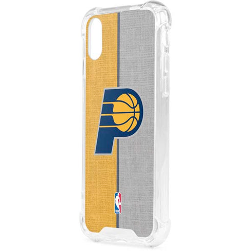 NBA Indiana Pacers Canvas iPhone XS Clear Case