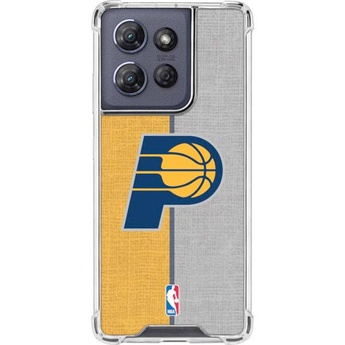 NBA Indiana Pacers Canvas Moto G 5G (2025) Clear Case