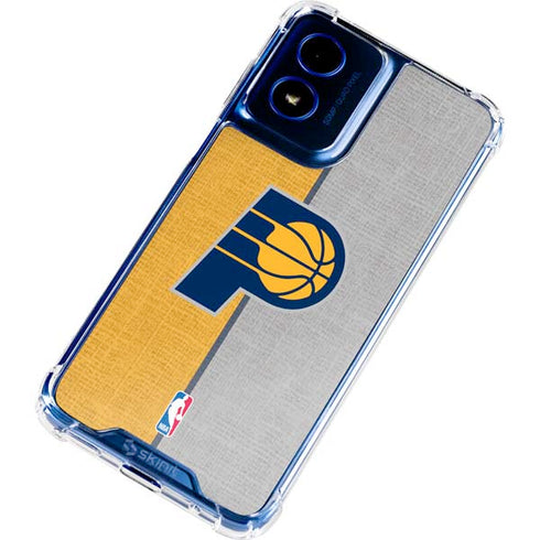 NBA Indiana Pacers Canvas Moto G Play 4G (2024) Clear Case