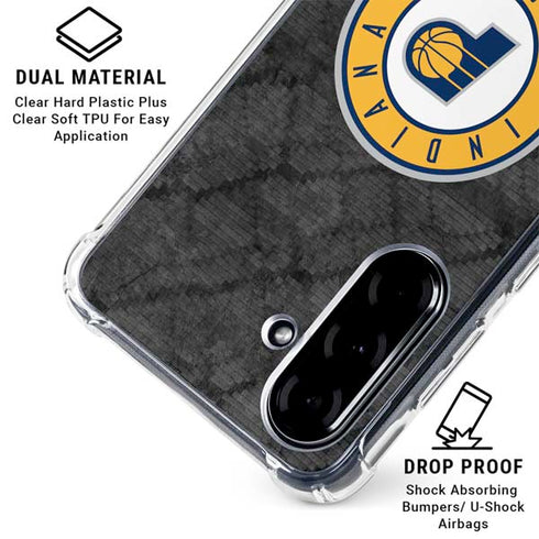 NBA Indiana Pacers Dark Rust Galaxy A36 5G Clear Case