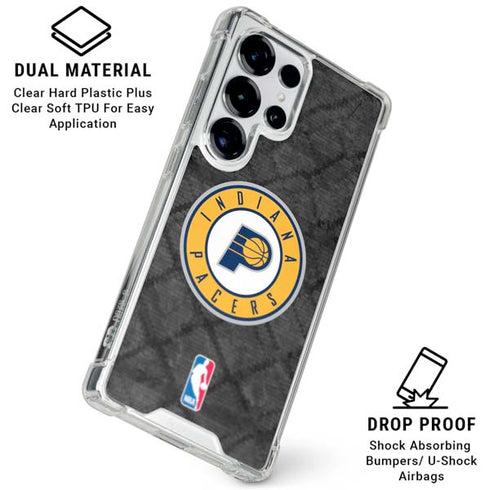 NBA Indiana Pacers Dark Rust Galaxy S25 Ultra Clear Case