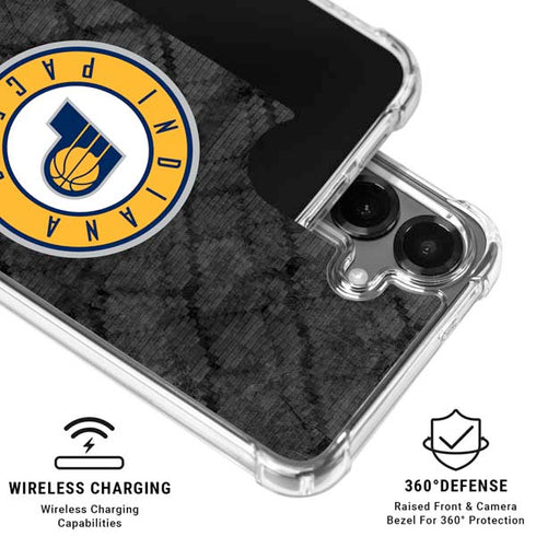 NBA Indiana Pacers Dark Rust Galaxy S26 Clear Case
