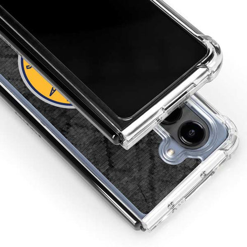 NBA Indiana Pacers Dark Rust Galaxy Z Fold5 5G Clear Case