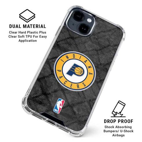 NBA Indiana Pacers Dark Rust iPhone 15 Clear Case