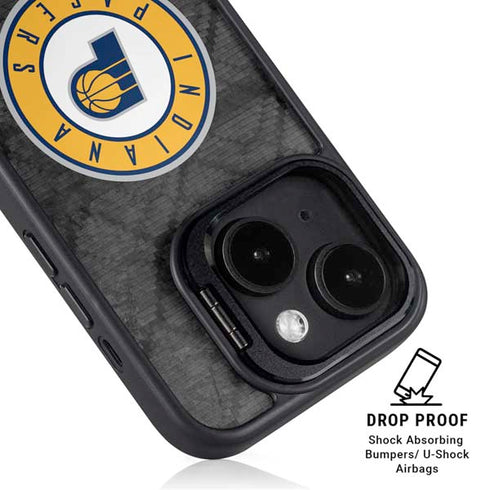 NBA Indiana Pacers Dark Rust iPhone 15 Kickstand Case