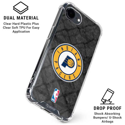 NBA Indiana Pacers Dark Rust iPhone 16e Clear Case
