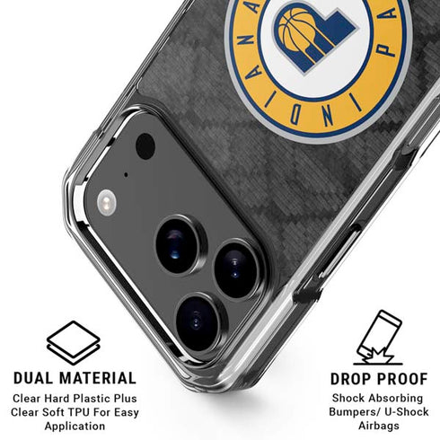 NBA Indiana Pacers Dark Rust iPhone 18 Pro Clear Case