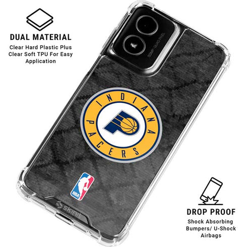 NBA Indiana Pacers Dark Rust Moto G Power 5G (2024) Clear Case