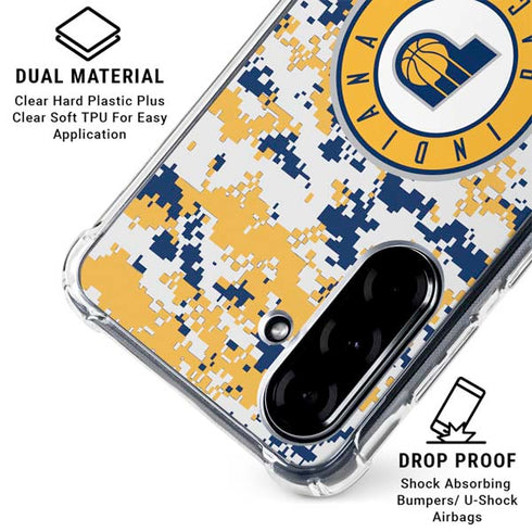 NBA Indiana Pacers Digi Camo Galaxy A36 5G Clear Case