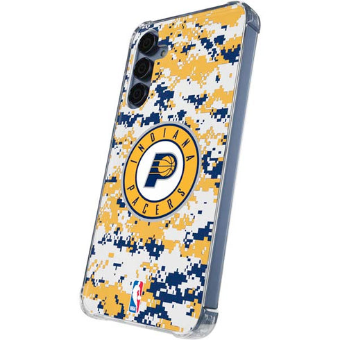 NBA Indiana Pacers Digi Camo Galaxy A55 5G Clear Case