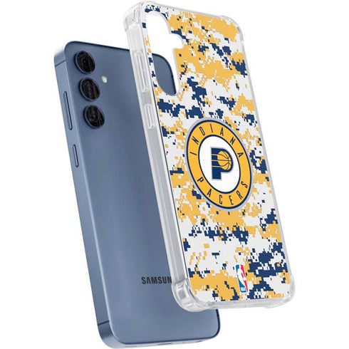 NBA Indiana Pacers Digi Camo Galaxy A55 5G Clear Case