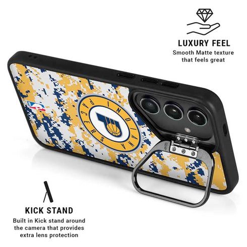 NBA Indiana Pacers Digi Camo Galaxy S24 FE Kickstand Case