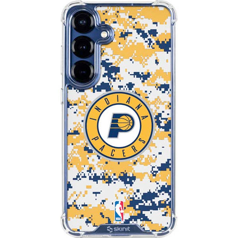 NBA Indiana Pacers Digi Camo Galaxy S25 Clear Case