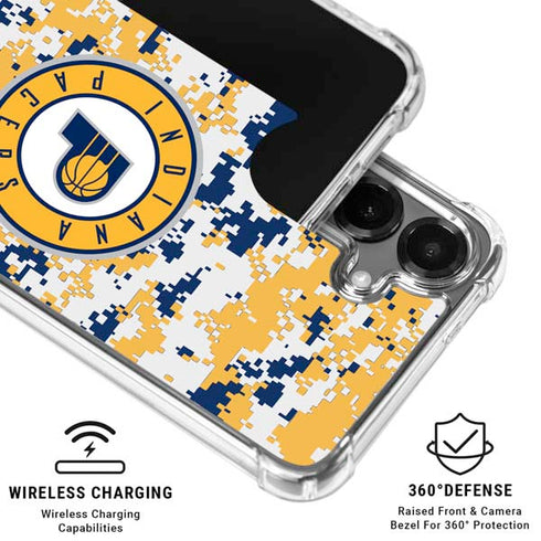 NBA Indiana Pacers Digi Camo Galaxy S26 Clear Case