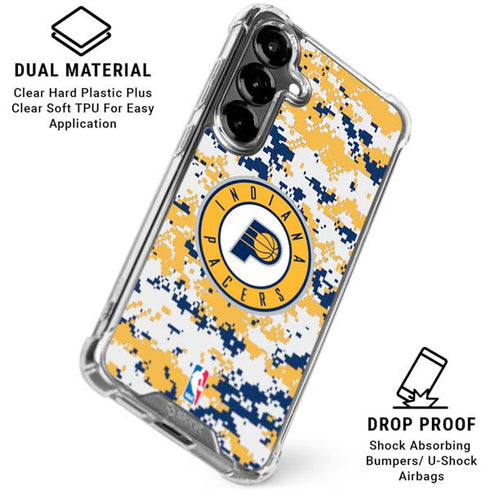 NBA Indiana Pacers Digi Camo Galaxy S26 Clear Case