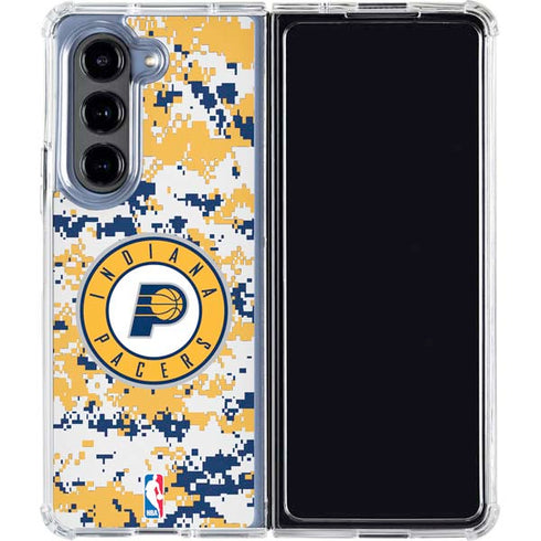 NBA Indiana Pacers Digi Camo Galaxy Z Fold5 5G Clear Case