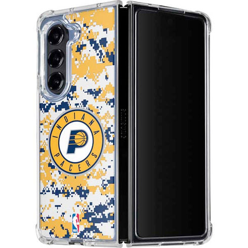 NBA Indiana Pacers Digi Camo Galaxy Z Fold5 5G Clear Case