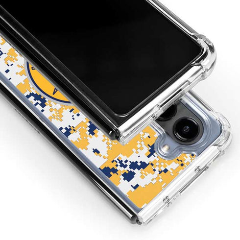 NBA Indiana Pacers Digi Camo Galaxy Z Fold5 5G Clear Case