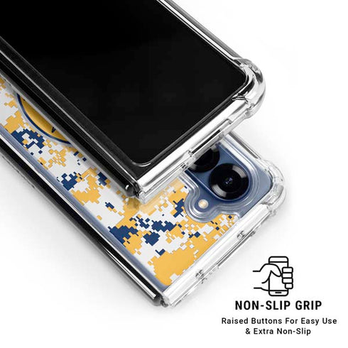 NBA Indiana Pacers Digi Camo Galaxy Z Fold6 Clear Case