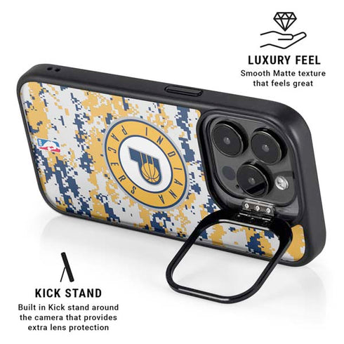 NBA Indiana Pacers Digi Camo iPhone 13 Pro Kickstand Case