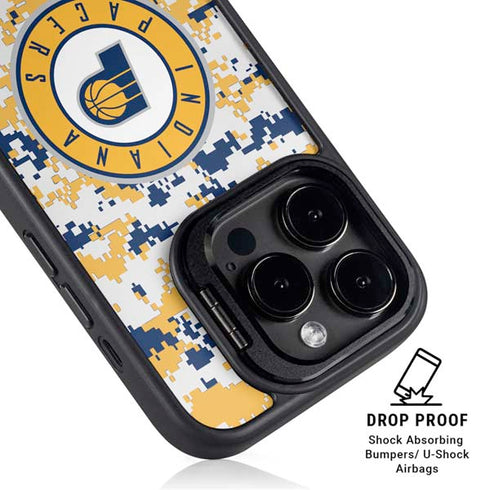 NBA Indiana Pacers Digi Camo iPhone 13 Pro Kickstand Case