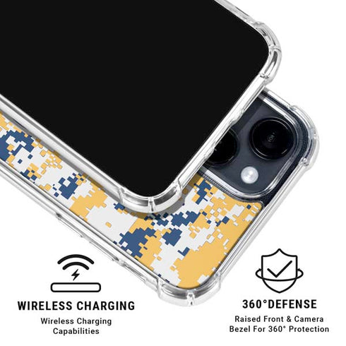 NBA Indiana Pacers Digi Camo iPhone 15 Clear Case
