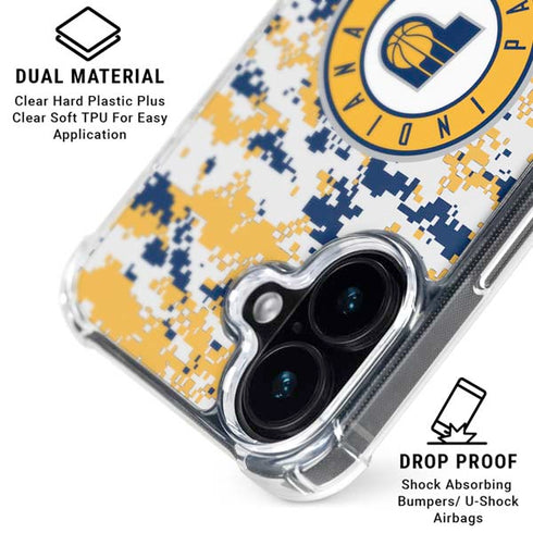 NBA Indiana Pacers Digi Camo iPhone 16 MagSafe Case
