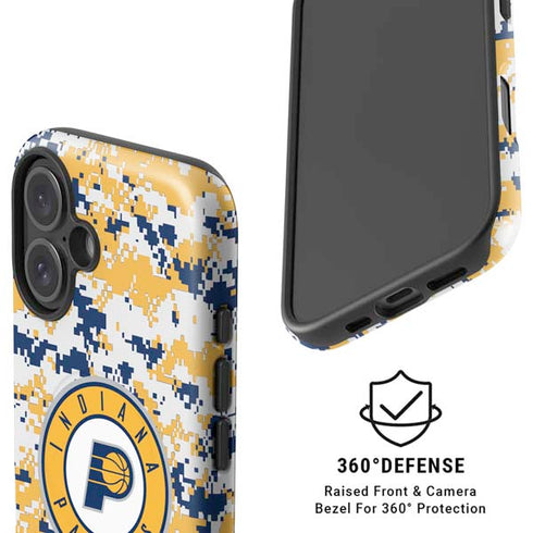 NBA Indiana Pacers Digi Camo iPhone 16 Magsafe Impact Case