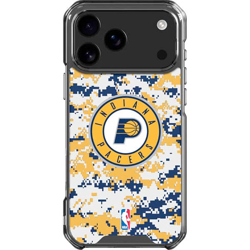 NBA Indiana Pacers Digi Camo iPhone 18 Pro Max Clear Case