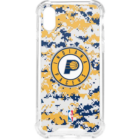 NBA Indiana Pacers Digi Camo iPhone XS Clear Case
